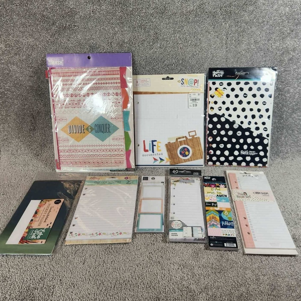 Scrapbook Planner Bundle Mixed Brand Craft Supplies